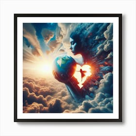 Earth In The Sky Art Print