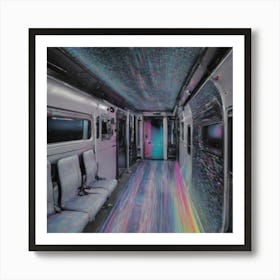 Rainbow Train Art Print