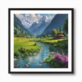 Switzerland Valley Art Print