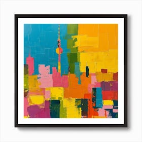 Abstract Travel Collection Berlin Germany 2 Art Print