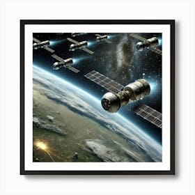 Surveillance Stations Location Converted Art Print