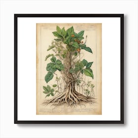 Botanical Illustration Of A Tree Art Print