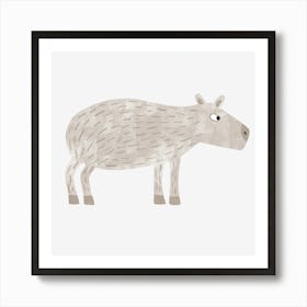 Capybara Watercolor 3 Art Print