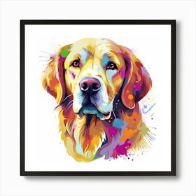 Golden Retriever Painting 3 Art Print