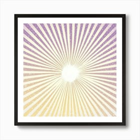 Sunburst Sunrays Art Print