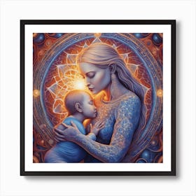 Mother And Child 2 Art Print