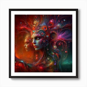 ATOMIC WOMEN Art Print