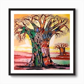 Baobab Tree Poster