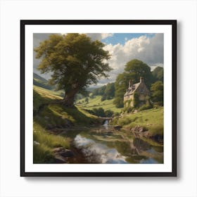 House In The Valley Art Print