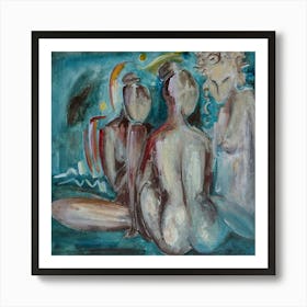 Three Beauties Art Print