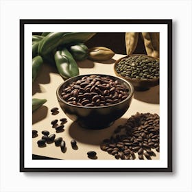 Black Beans 9 Art Print