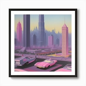 Futuristic Cityscape Art Print