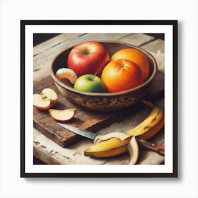 Fruit Bowl 1 Art Print