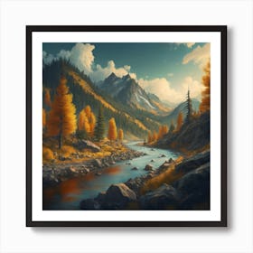 Autumn Landscape 2 Art Print