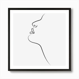 Line Woman Art Print