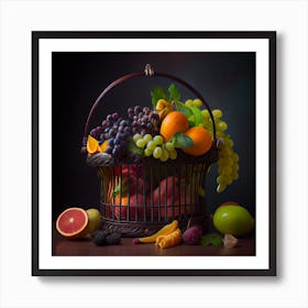 Fruit Basket Art Print