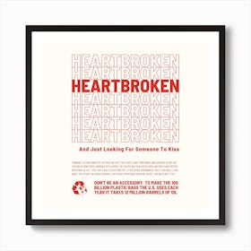 Heartbroken Square Art Print