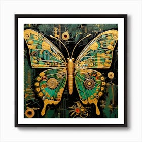 Butterfly Mechanics Art Print