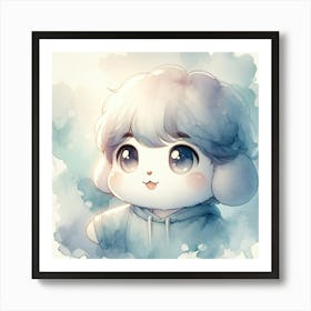 Cute Kawaii Boy Art Print