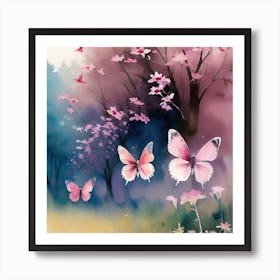 Butterfly Painting 29 Art Print