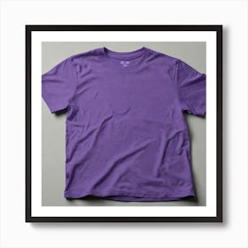 Purple Tee Shirt Art Print