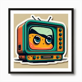 Cartoon Tv 2 Art Print