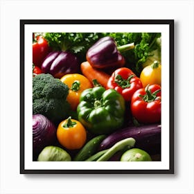 Colorful Vegetables 1 Art Print