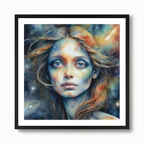 Galaxy Girl 5 Art Print