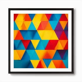 Abstract Triangles 4 Art Print