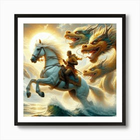 Chasing Horses Art Print