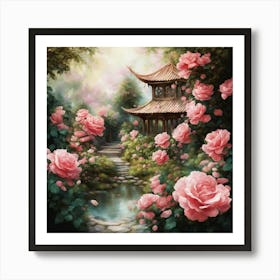 Chinese Garden Art Print