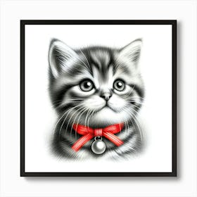 Feline Cat Creative Artwork Illustration 69 Art Print