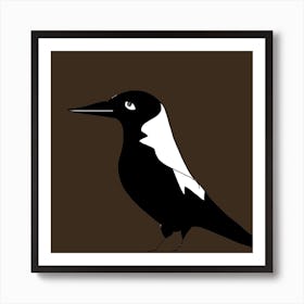 Maggie Magpie Square Art Print