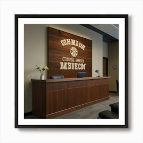 Default Create Unique Design Of Stadium Front Desk Wall Art 1 Art Print