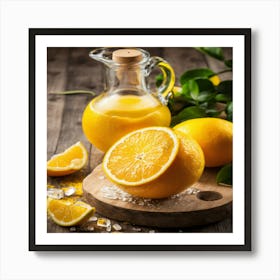 Juicing Lemons Art Print