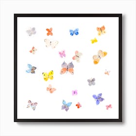 Candy Butterflies Art Print