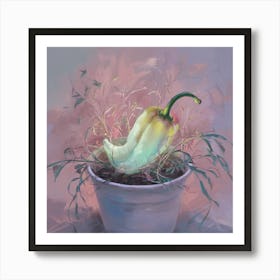 Pepper In A Pot 3 Art Print