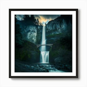 Multnomah Falls Oregon (30) Art Print