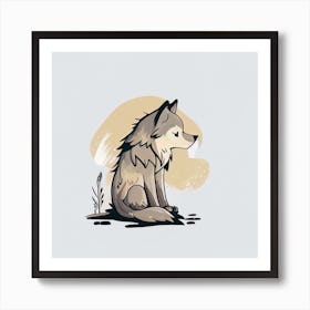 Wolf Illustration Art Print