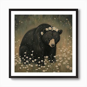 Bear Fairycore Painting 2 Art Print