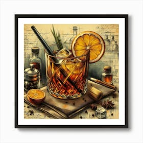 Tequila Cocktail 7 Art Print