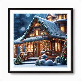 Christmas House 114 Art Print