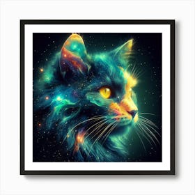 Galaxy Cat 2 Art Print