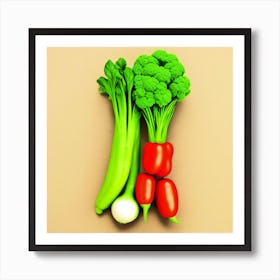 Vegetables Stock Photos & Royalty-Free Footage Art Print