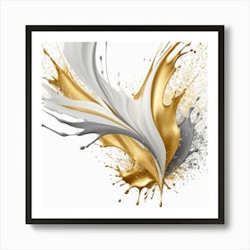 Foglie  Abstract Painting Art Print