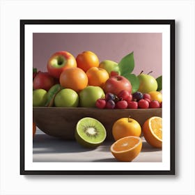 Fruit In A Bowl Art Print