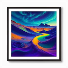 An Otherworldly Oil Painting An Ethereally Art Print