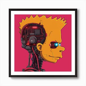 Simpsons Robot Art Print