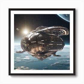 Spaceship 90 Art Print