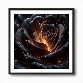 Fire Rose 4 Art Print